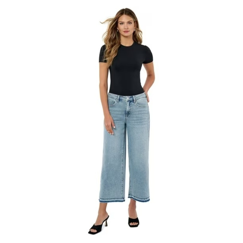 NWT Edited by Remi Bader Women's Wide Leg Crop Jean
